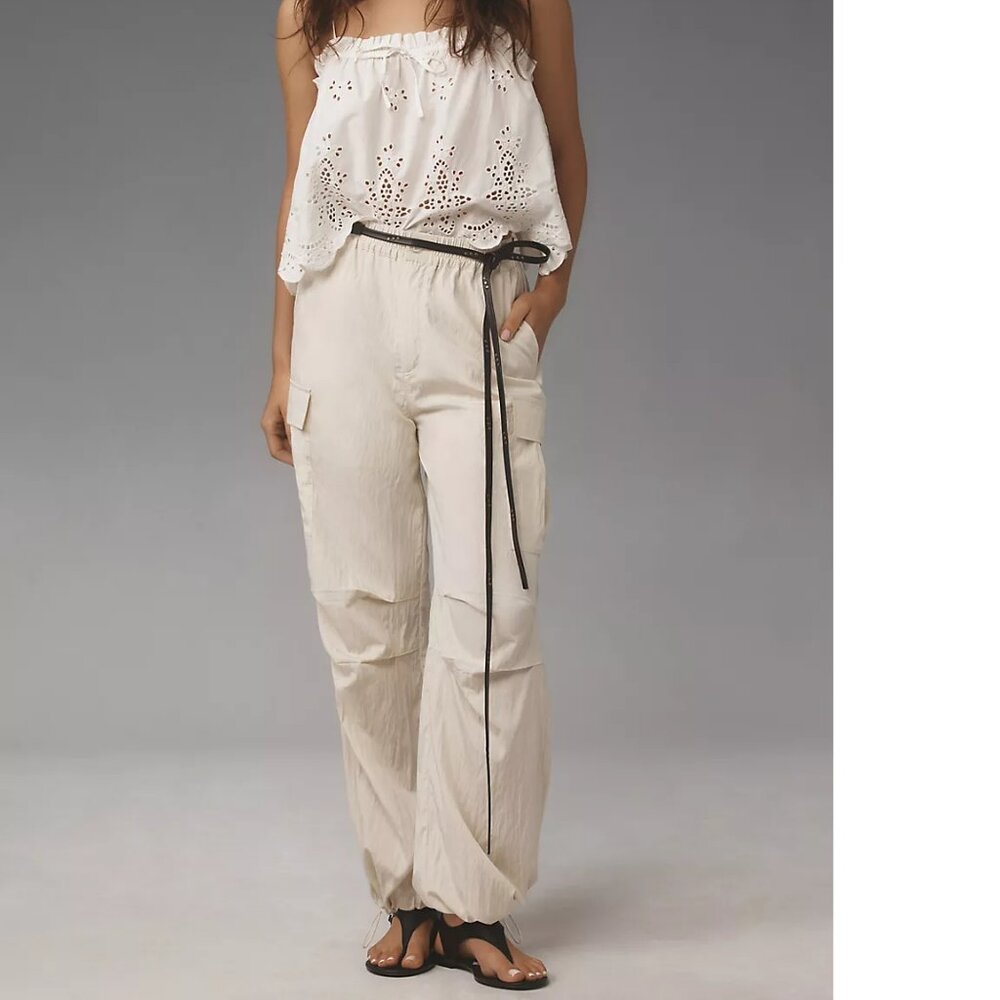 Anthro Moon River Cargo Parachute Pants